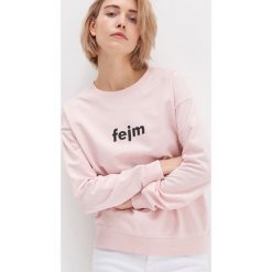 Bluza z napisem - Różowy. Różowe bluzy damskie House, s, z napisami, bez rękawów, bez kaptura. W wyprzedaży za 29,99 zł.