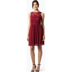 Marie Lund - Elegancka sukienka damska, czerwony. Czerwone sukienki balowe Marie Lund, w koronkowe wzory, z koronki, midi. Za 649,95 zł.
