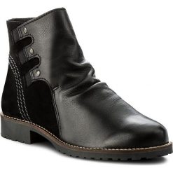 Botki FILIPE - 9120 Preto. Czarne buty zimowe damskie marki Filipe, ze skóry, na obcasie. W wyprzedaży za 239,00 zł.