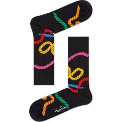Happy Socks - Skarpety Rope. Czarne skarpetki męskie marki Happy Socks, z bawełny. W wyprzedaży za 29,90 zł.
