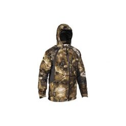 Kurtka myśliwska Actikam 500 Imper camo FURTIV. Brązowe kurtki męskie SOLOGNAC, xl, bez wzorów, z poliesteru, bez kaptura. Za 499,99 zł.