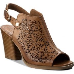 Sandały LASOCKI - 7512-01 Camel. Pomarańczowe klapki damskie marki Lasocki, bez wzorów, ze skóry, bez obcasa, na obcasie. Za 199,99 zł.