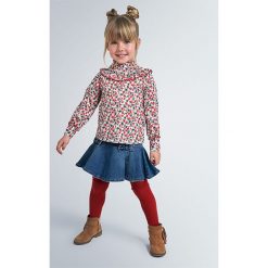 Mayoral - Spódnica dziecięca 92-134 cm. Niebieskie spódniczki dziewczęce Mayoral, z aplikacjami, z elastanu, mini, rozkloszowane. Za 123,90 zł.