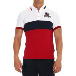 Koszulki polo: Koszulka polo w kolorze biało-granatowo-czerwonym