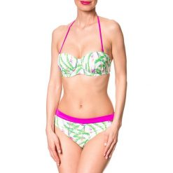 Stroje dwuczęściowe damskie: Bikini w kolorze biało-zielono-różowym