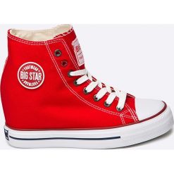 Big Star - Trampki. Czerwone trampki i tenisówki damskie marki BIG STAR, z materiału. W wyprzedaży za 79,90 zł.