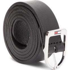 Pasek Damski TOMMY JEANS - Tjw Flag Belt 2.5 AW0AW05896 75 002. Czarne paski damskie Tommy Jeans, w paski, z jeansu. W wyprzedaży za 139,00 zł.