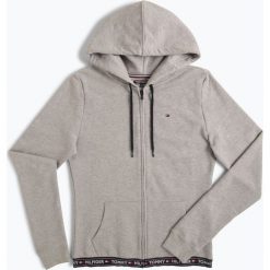 Tommy Hilfiger - Damska bluza rozpinana, szary. Szare bluzy damskie TOMMY HILFIGER, xs, w paski, z materiału, bez rękawów, bez kaptura. Za 349,95 zł.