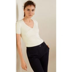 Mango - Top Justice. Szare topy damskie Mango, l, z dzianiny. Za 99,90 zł.
