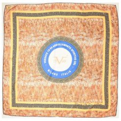 Chusty damskie: Versace 19.69 Chusta Damska Pomarańczowy Snake