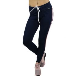 GymHero Leggins LEGG-RACE leginsy damskie granatowe M. Legginsy sportowe damskie Gym Hero, s, bez wzorów, z elastanu, na fitness i siłownię. Za 169,99 zł.