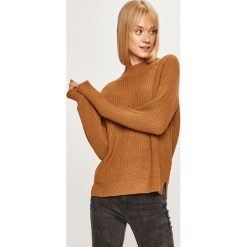 Vero Moda - Sweter. Pomarańczowe swetry damskie Vero Moda, s, bez wzorów, z dzianiny, bez rękawów, bez kaptura. W wyprzedaży za 54,90 zł.