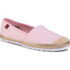 Espadryle BIG STAR - DD274728 Pink. Różowe espadryle damskie BIG STAR, bez wzorów, ze skóry ekologicznej, bez obcasa, na płaskiej podeszwie. Za 99,00 zł.