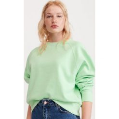 Gładka bluza - Zielony. Zielone bluzy damskie Reserved, xl, bez wzorów, bez rękawów, bez kaptura. W wyprzedaży za 39,99 zł.