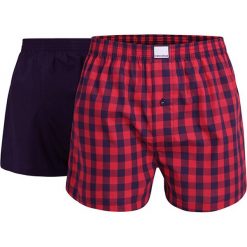 Dwupak luźnych bokserek CECEBA Red 5XL plus. Czerwone bokserki męskie marki Ceceba, bez wzorów, z bawełny. Za 130,99 zł.