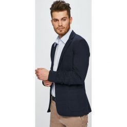 Trussardi Jeans - Marynarka. Niebieskie garnitury męskie marki Trussardi Jeans, z elastanu, klasyczne. Za 859,90 zł.