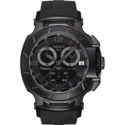 RABAT ZEGAREK TISSOT T-SPORT T048.417.37.057.00. Czarne zegarki damskie marki TISSOT, ze stali. W wyprzedaży za 1720,00 zł.