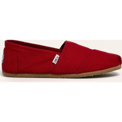 Toms - Espadryle Classic. Czerwone espadryle męskie Toms, bez wzorów, ze skóry. W wyprzedaży za 179,90 zł.