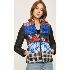 Desigual - Kurtka. Niebieskie kurtki damskie Desigual, s, bez wzorów, z poliesteru, krótkie. Za 499,90 zł.