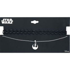 Naszyjniki damskie: Star Wars Rebel Logo Naszyjnik czarny/srebrny
