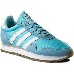 Buty adidas - Haven W CP9822 Iceblue/Ftwwht/Gretwo. Niebieskie buty sportowe damskie Adidas, na co dzień, bez wzorów, ze skóry, bez obcasa, na płaskiej podeszwie, bez zapięcia. W wyprzedaży za 259,00 zł.