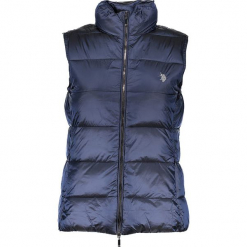 Kamizelka w kolorze granatowym. Niebieskie kamizelki damskie U.S. Polo Assn. W wyprzedaży za 312,95 zł.