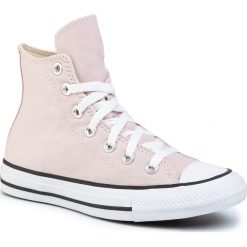 Trampki CONVERSE - Ctas Hi 166263C Barely Rose. Różowe półbuty damskie Converse, bez wzorów, z gumy, bez zapięcia. W wyprzedaży za 219,00 zł.