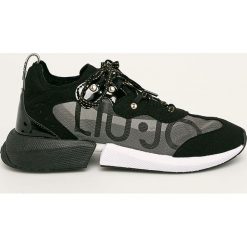Liu Jo - Buty. Czarne buty sportowe damskie Liu Jo, bez wzorów, z gumy, sportowe. W wyprzedaży za 479,90 zł.
