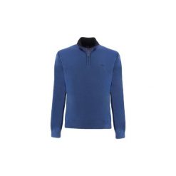 Swetry Harmont Blaine HALF ZIP. Niebieskie swetry męskie Harmont Blaine, xxl, bez wzorów, bez kołnierzyka, bez kaptura. Za 764,24 zł.
