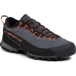 Trekkingi LA SPORTIVA - Tx4 Approach 17W900304 Carbon/Flame. Szare trapery męskie La Sportiva, ze skóry, bez zapięcia, trekkingowe. W wyprzedaży za 579,00 zł.