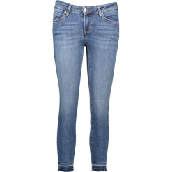 Dżinsy "Jasmin" - Slim fit - w kolorze niebieskim. Niebieskie jeansy damskie relaxed fit marki Mustang, z aplikacjami. W wyprzedaży za 195,95 zł.