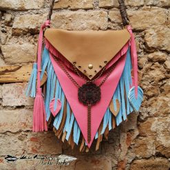 Torebka Boho Hoho Trójkąt. Brązowe torebki klasyczne damskie Pakamera, bez wzorów, boho, na ramię, bez dodatków. Za 390,00 zł.