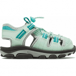 New Balance K2029GRM. Szare sandały chłopięce marki New Balance, z gumy. W wyprzedaży za 79,99 zł.