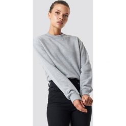 NA-KD Basic Bluza basic - Grey. Szare bluzy damskie marki NA-KD Basic, bez wzorów, prążkowane, bez rękawów, bez kaptura. Za 100,95 zł.