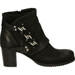 Botki - 230S NAB NERO. Czarne botki damskie marki Venezia, z nubiku. Za 259,00 zł.