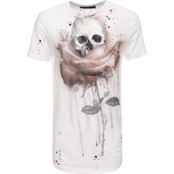 T-shirty męskie z nadrukiem: Religion ROSE PAINTING TEE Tshirt z nadrukiem white