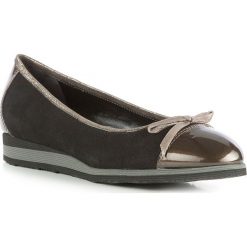 Buty damskie. Żółte baleriny damskie Wittchen, bez wzorów, ze skóry, bez obcasa. W wyprzedaży za 305,91 zł.