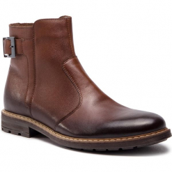 Kozaki SERGIO BARDI - Gleris FW127374018GR 104. Brązowe buty zimowe męskie Sergio Bardi, z materiału. W wyprzedaży za 229,00 zł.