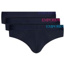 Komplet 3 par slipów Emporio Armani Underwear 111734 0A713 70435. Niebieskie slipy męskie Emporio Armani Underwear, m, bez wzorów. Za 229,00 zł.