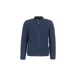 Kurtki krótkie Guess PERMASI. Niebieskie kurtki męskie Guess, s, z aplikacjami, krótkie, bez kaptura. Za 527,20 zł.