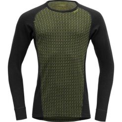 Devold koszulka męska Islender Man Shirt Green/Ink L. Zielone koszulki męskie termoaktywne Devold, m, bez wzorów, z wełny, bez kołnierzyka, z długim rękawem, długie, outdoorowe. Za 405,00 zł.
