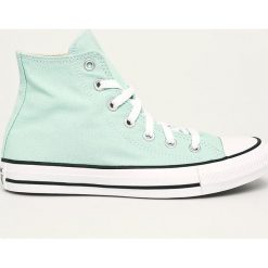 Converse - Trampki. Niebieskie trampki i tenisówki damskie Converse, bez wzorów, z gumy, na sznurówki. W wyprzedaży za 249,90 zł.