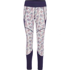 Sportowe legginsy w kolorze fioletowym ze wzorem. Fioletowe legginsy sportowe damskie marki super.natural, s, z materiału. W wyprzedaży za 152,95 zł.