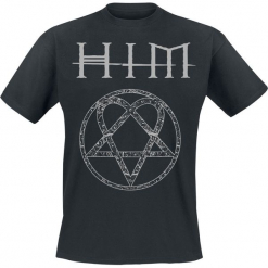 HIM Ornate Heartagram T-Shirt czarny. Czarne t-shirty męskie marki Caliban, s. Za 74,90 zł.