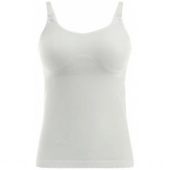 Bluzki ciążowe: Medela TANK TOP DLA KOBIET W CIĄŻY I KARMIĄCYH PIERSIĄ BRAVADO biały S/M