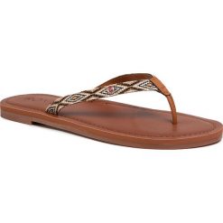 Japonki ROXY - ARJL200694 Bk5. Pomarańczowe klapki damskie Roxy, bez wzorów, ze skóry ekologicznej, bez obcasa, na obcasie. Za 129,00 zł.