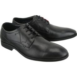 S.OLIVER 13203-22 001 black, półbuty męskie. Czarne półbuty męskie S.Oliver, bez wzorów, ze skóry, bez zapięcia. Za 269,90 zł.