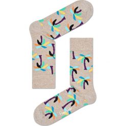 Happy Socks - Skarpety Palm. Szare skarpetki męskie marki Happy Socks, z elastanu. W wyprzedaży za 27,90 zł.