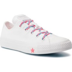 Trampki CONVERSE - Ctas Ox 564117C White/Racer Pink/Gnarly Blue. Półbuty damskie Converse. W wyprzedaży za 209,00 zł.