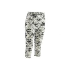 Rybaczki Slim Gym & Pilates FIT+ 500 damskie. Szare rybaczki damskie DOMYOS, xs, bez wzorów, z elastanu. W wyprzedaży za 29,99 zł.